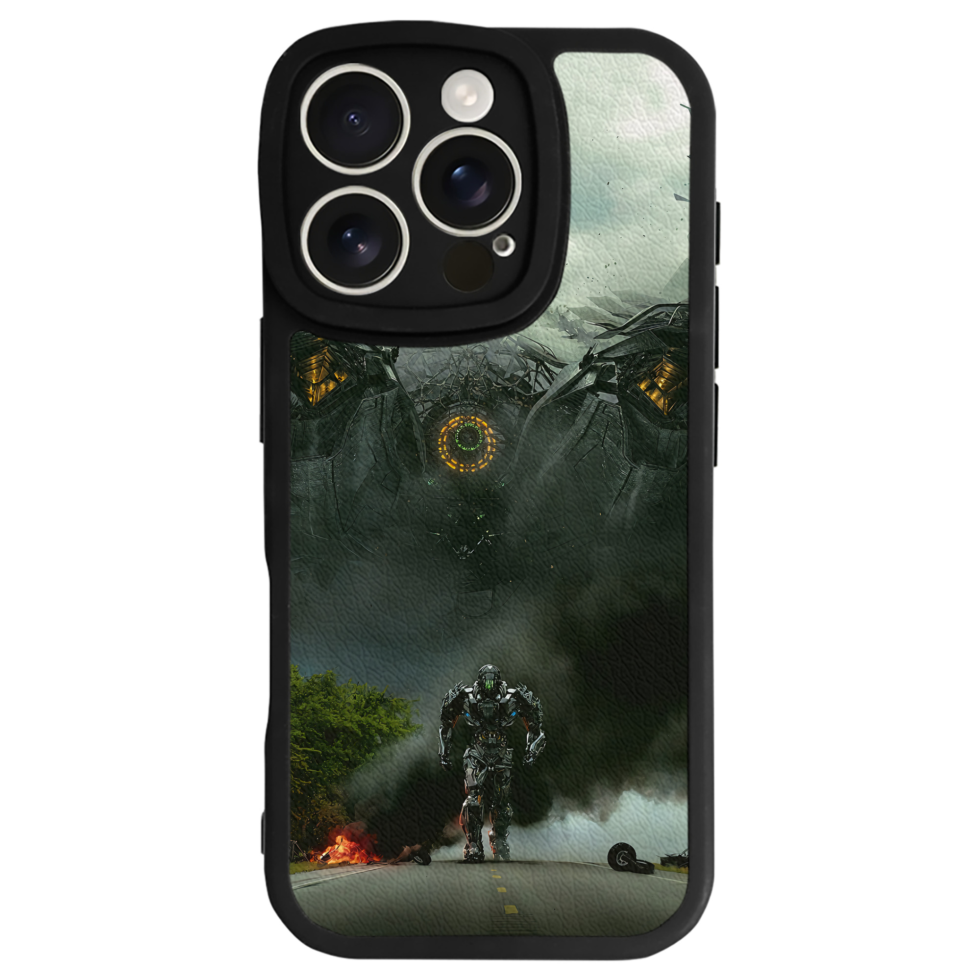 （画像用） Transformers トランスフォーマー 【iPhone 16シリーズ対応】シリコンスマホケース（レザー調） 材質：シリコン